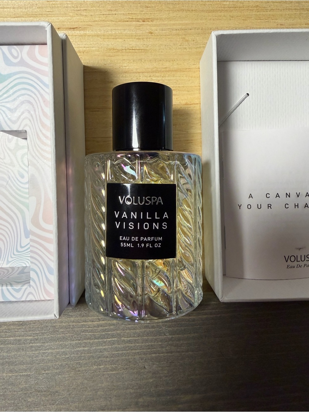 Voluspa White Box with Black Logo
